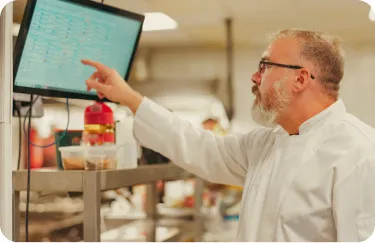 Kitchen display system (KDS) usage