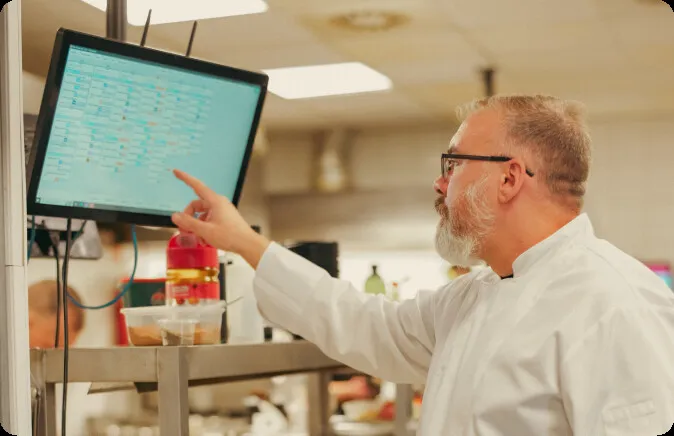 Touchscreen Kitchen Monitor KDS 21"